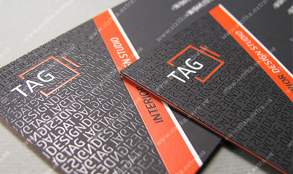 Визитка студии дизайна интерьеров «TAG»