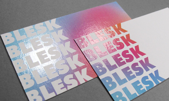 Визитки брендингового агентства «Blesk» business card photo