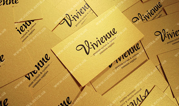 Визитка фирмы «Vivienne» business card photo