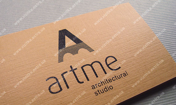 Визитка архитектурной фирмы «Artme» business card photo