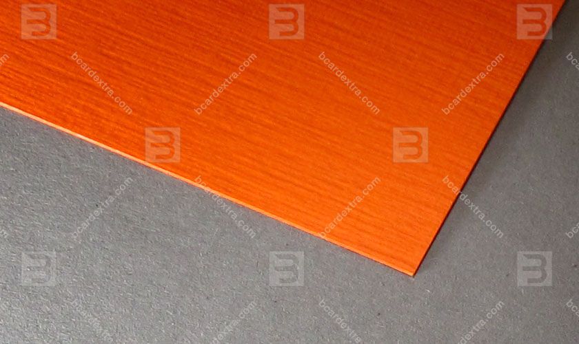 Cardboard Sirio tela arancio business card photo
