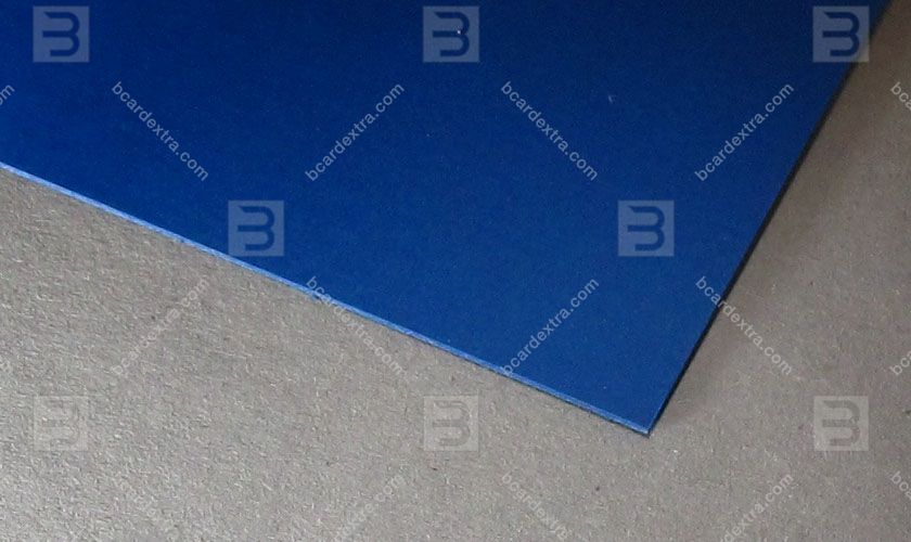 Cardboard Plike 2s royal blue business card photo
