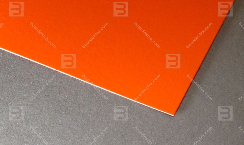 Cardboard Touche Cover orange business card photo