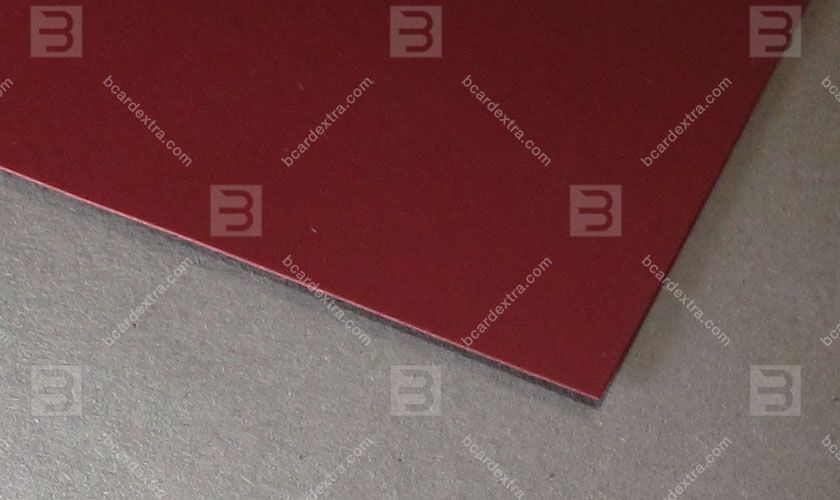 Cardboard Touche Cover bordo business card photo