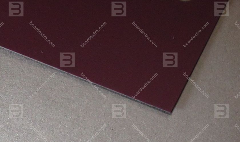 Cardboard Touche Cover plum business card photo