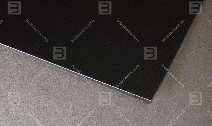 Cardboard Touche Cover duplex white black business card photo