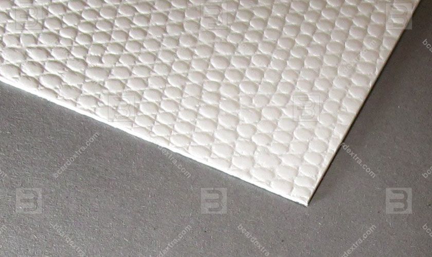 Cardboard Leatherlike white ethnic business card photo