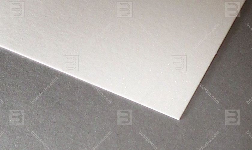 Cardboard Malmero perle blanco business card photo