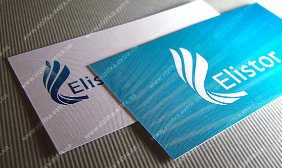 Визитка компании «Elistor» business card photo