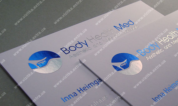 Визитка косметологического центра business card photo