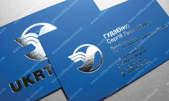 Визитка транспортной компании «Ukrtrans» business card photo