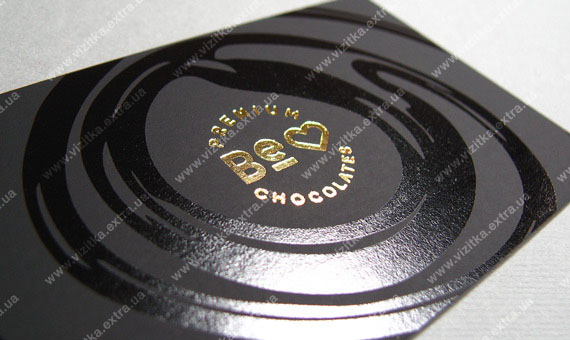 Печать визиток фирмы производителя фирменного шоколада «Beloved» business card photo