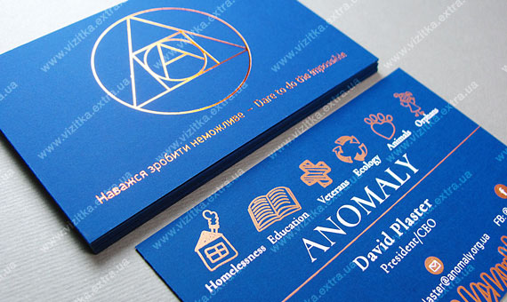 Визитка «Anomaly» business card photo