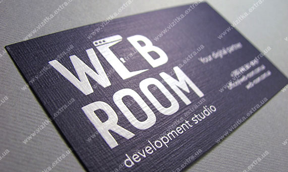Визитка студии «WEB ROOM» business card photo